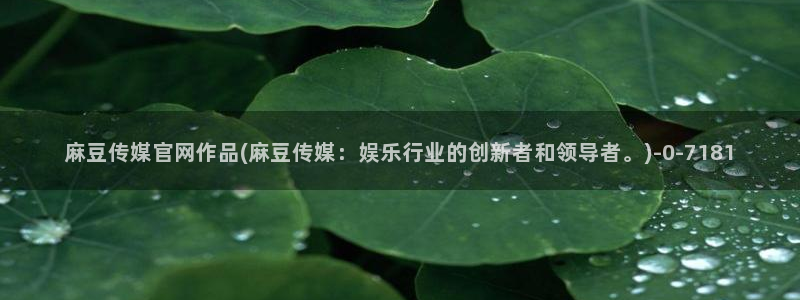 麻豆视频排名词：麻豆传媒官网作品(麻豆传媒：娱乐行业的创新者和领导者。)